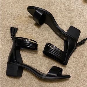 Black Open Toe Sandals